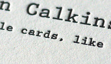 Load image into Gallery viewer, The Typewriter Card